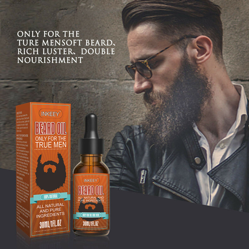 Aceite de barba para hombres, aceite para el crecimiento del cabello, suero para el cuidado del bigote, humectante para el crecimiento, EE. UU.