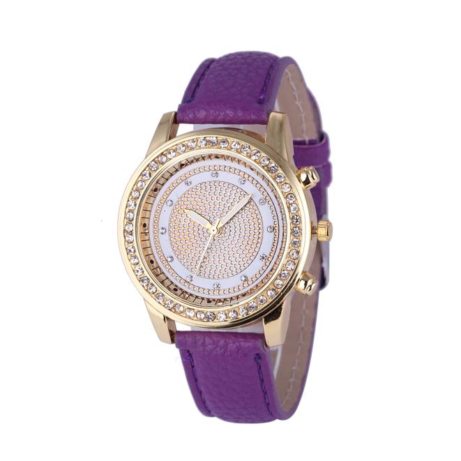 Nueva pulsera de mujer, reloj de pulsera para mujer, relojes de cristal de Ginebra, relojes de pulsera de cuarzo de acero inoxidable a la moda