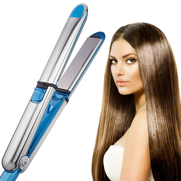 Férula para cabello liso de doble propósito