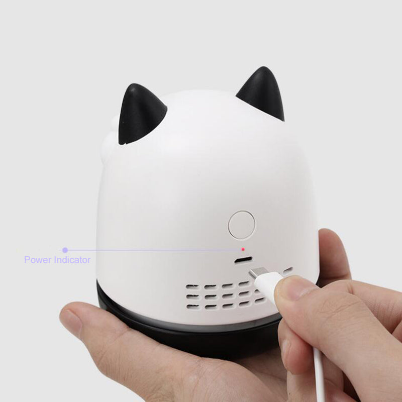 Chat Mini Aspirateur Aspiration Gomme Bureau Bureau Étudiant Portable De Poche