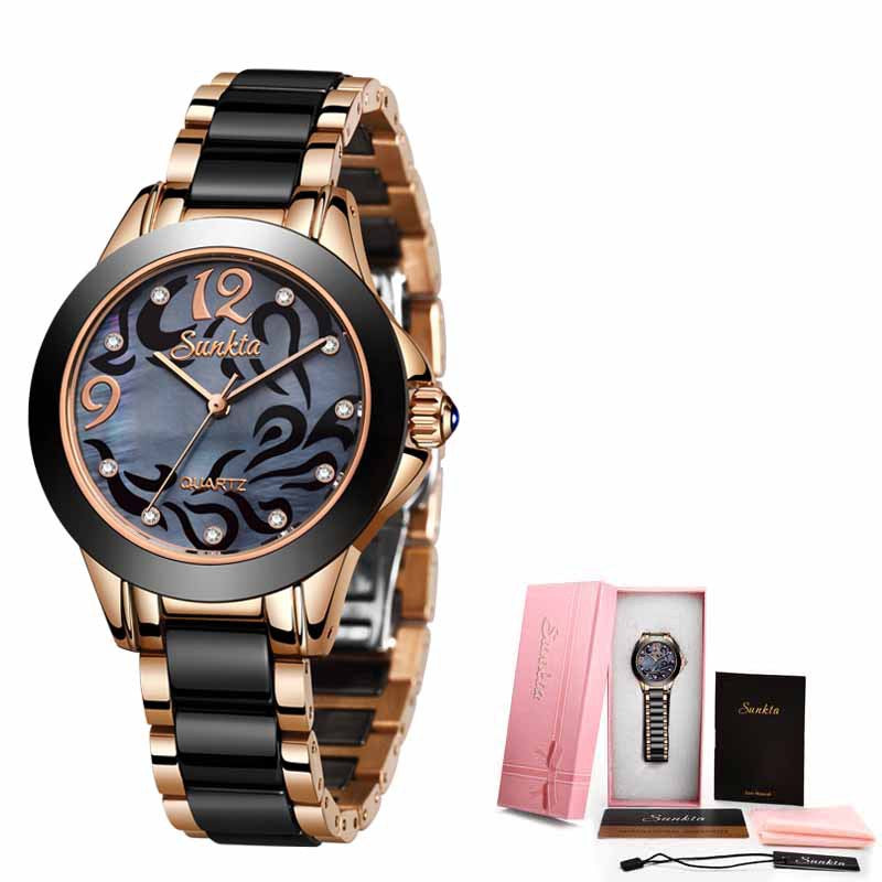 Montres pour dames en céramique Montres haut de gamme exquises