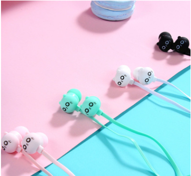 Kitten Earphone Creative Small Earphone In Ear Earphone Wired Earphone