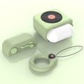 Cartoon Retro Gramophone  Wireless Bluetooth Headset Silicone Case