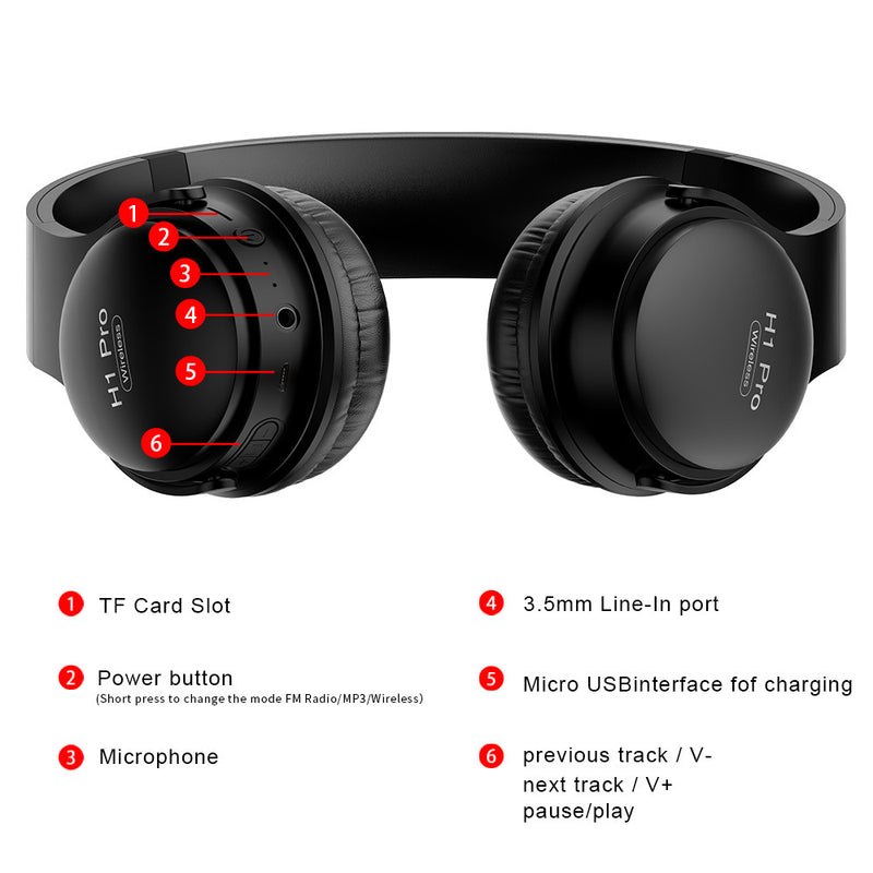 Headset wireless bluetooth headset