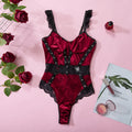 Women's Velvet Lace Embroidered Jumpsuit