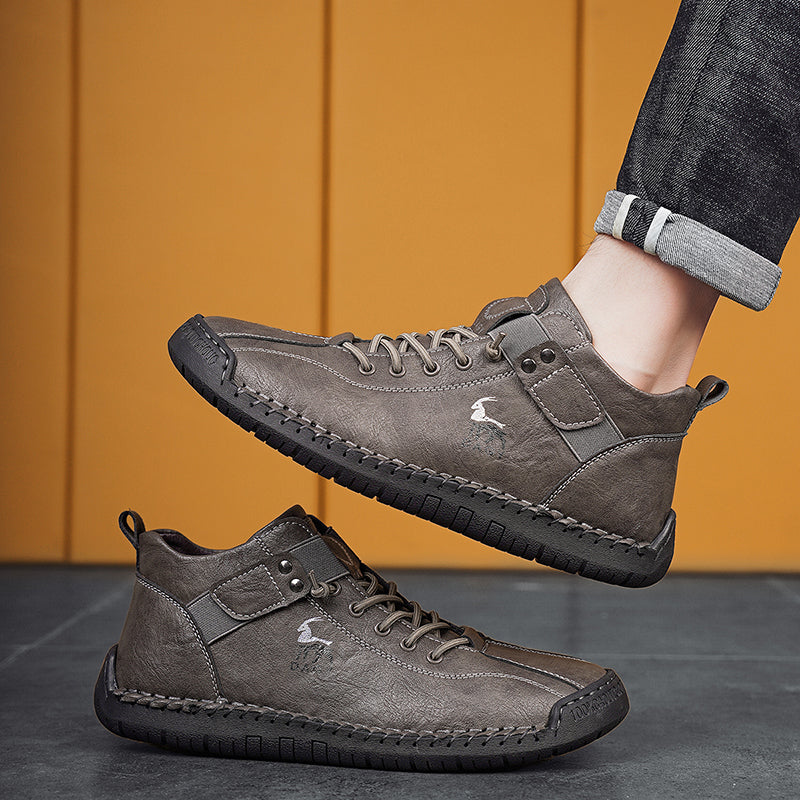 Zapatillas de deporte de moda para hombre, zapatos planos con velcro, alta calidad