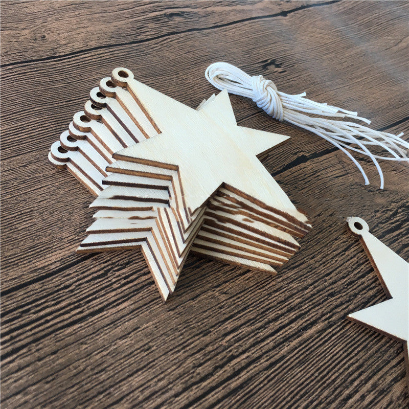 Wooden Creative Christmas Hand-decorated Listing