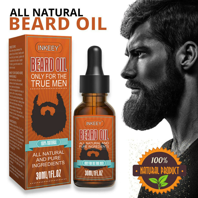 Beard Oil For MEN Hair Growth Oil Serum Moustache Toilettage Growing Moisturizer US