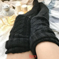 Knitted socks over the knee lengthened stockings