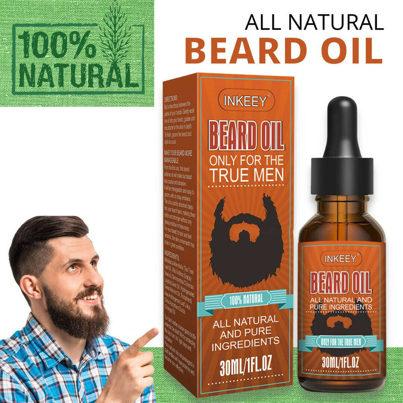 Aceite de barba para hombres, aceite para el crecimiento del cabello, suero para el cuidado del bigote, humectante para el crecimiento, EE. UU.