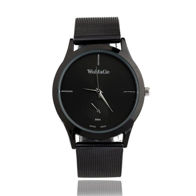 Fashion Alloy Belt Mesh Watch Unisex women's watches Minimalist Style Quartz Watch relogio feminino saat Watches for women