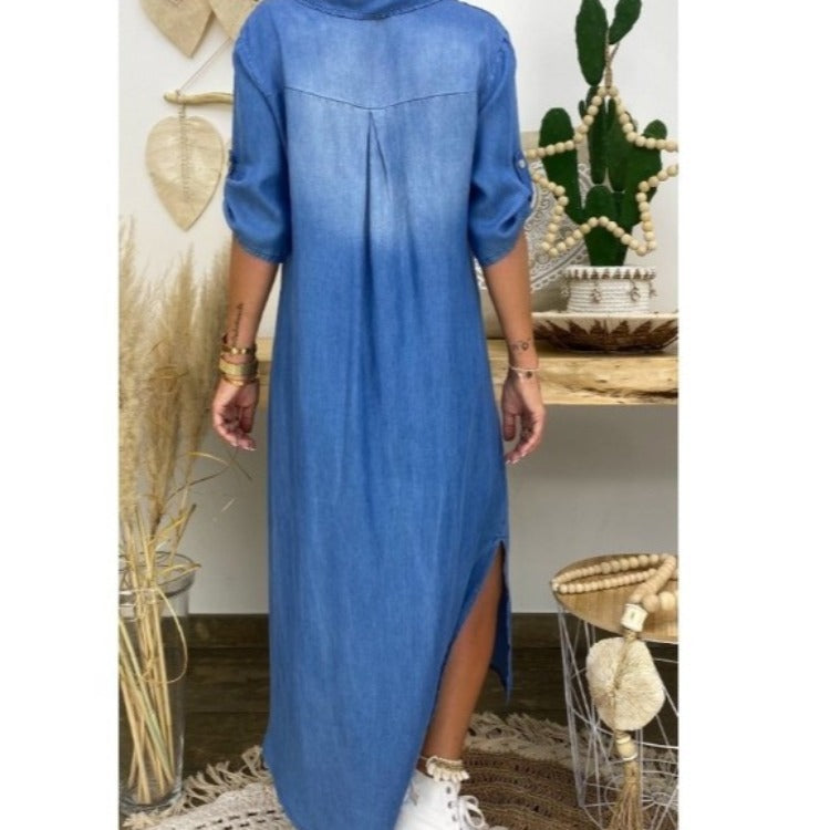 Plus Size Women's Clothing, Foreign Trade Plus Size, New Washed Denim Dresses